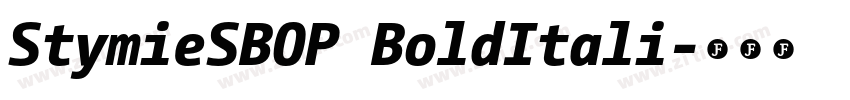 StymieSBOP BoldItali字体转换 StymieSBOP BoldItali字体转换